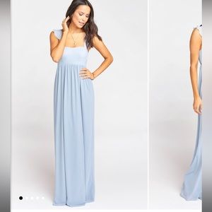 Show Me Your Mumu June Dress In Steel Blue